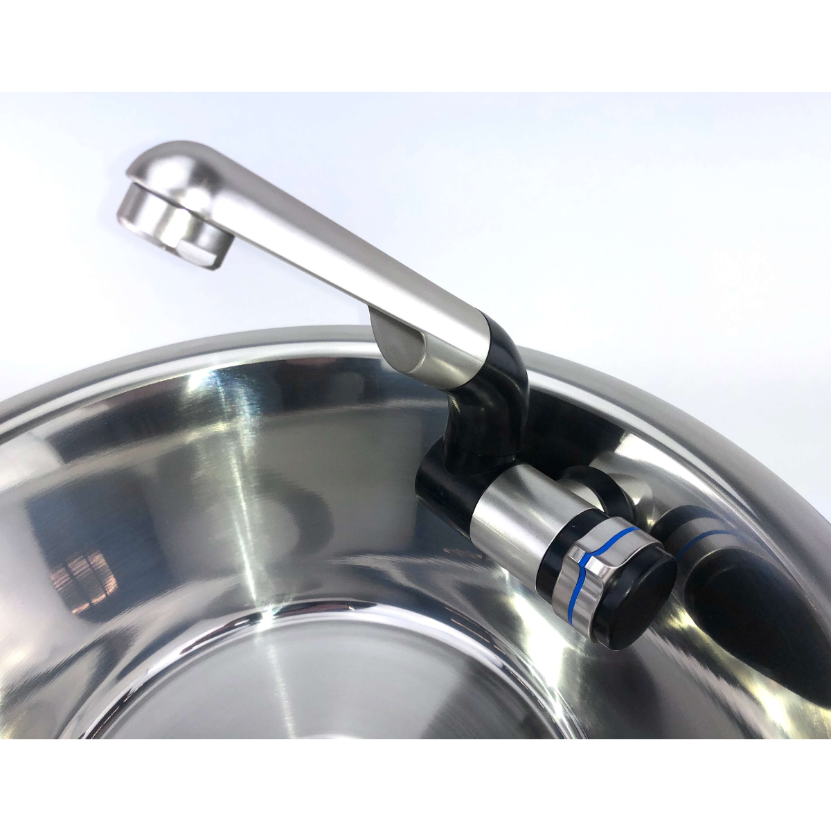 Bausatz Camping Spüle mit Wasserhahn, rund