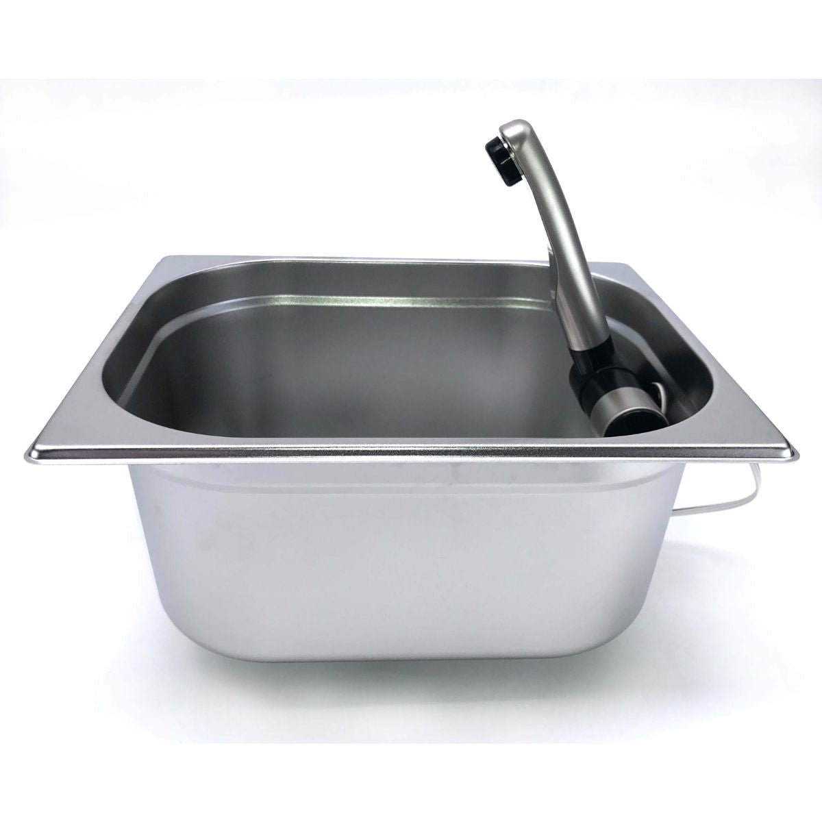 Bausatz Camping Spüle mit Wasserhahn, eckig