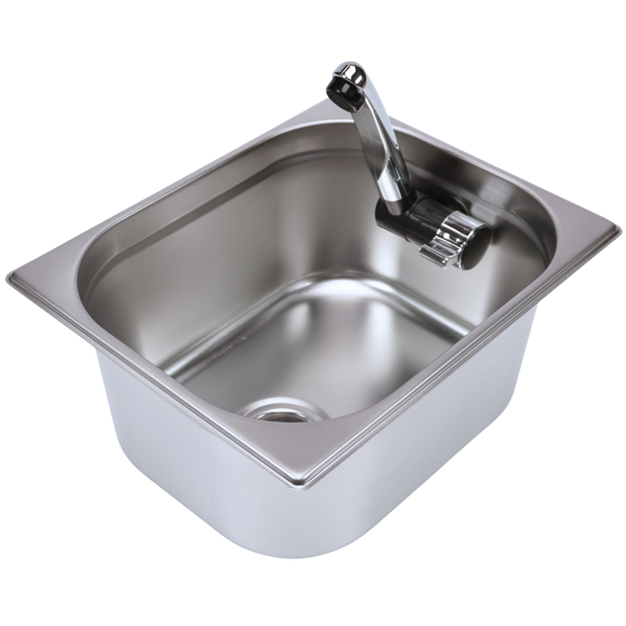 Bausatz Camping Spüle mit Wasserhahn, eckig